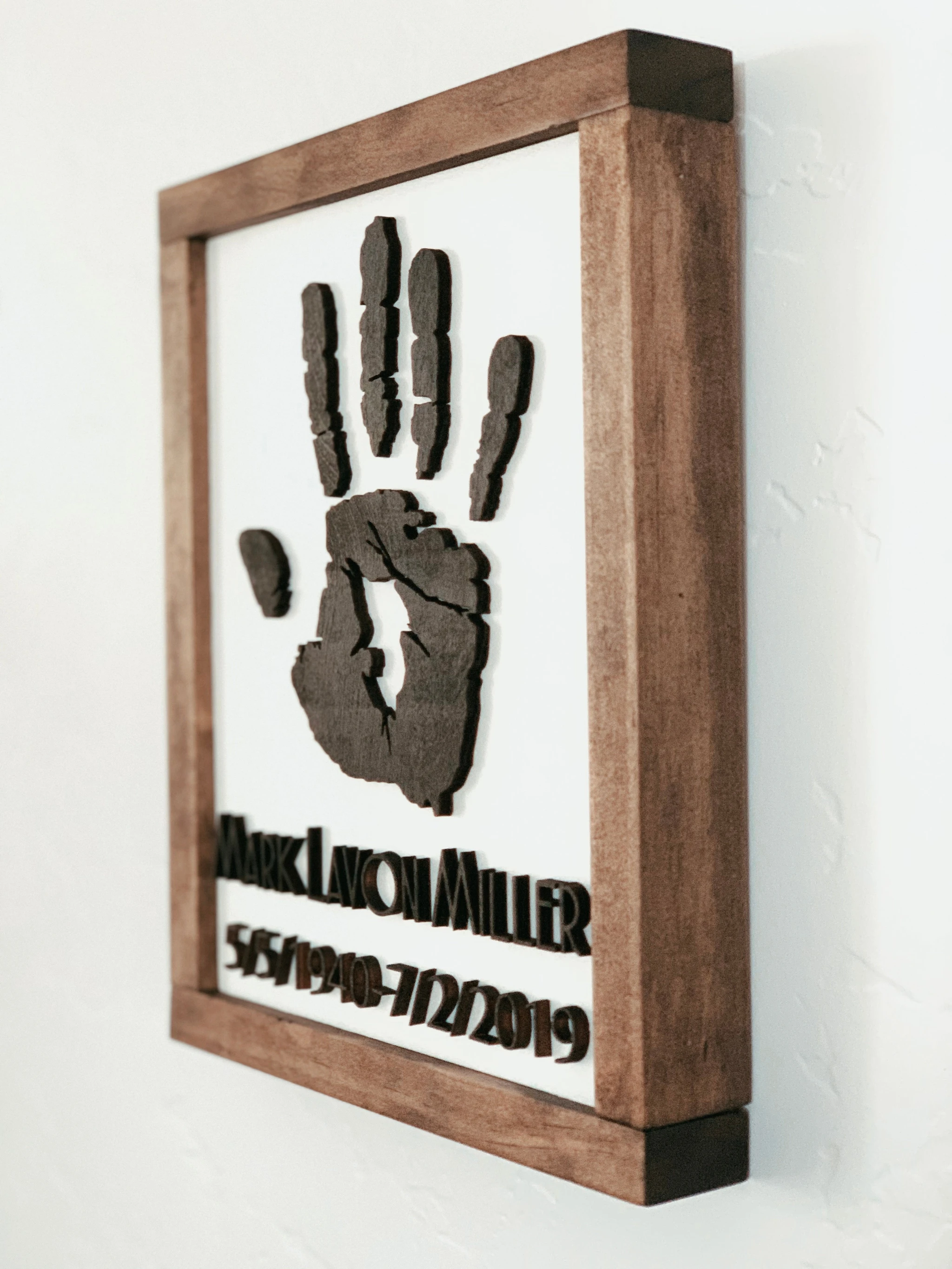Handprint Memorial Sign