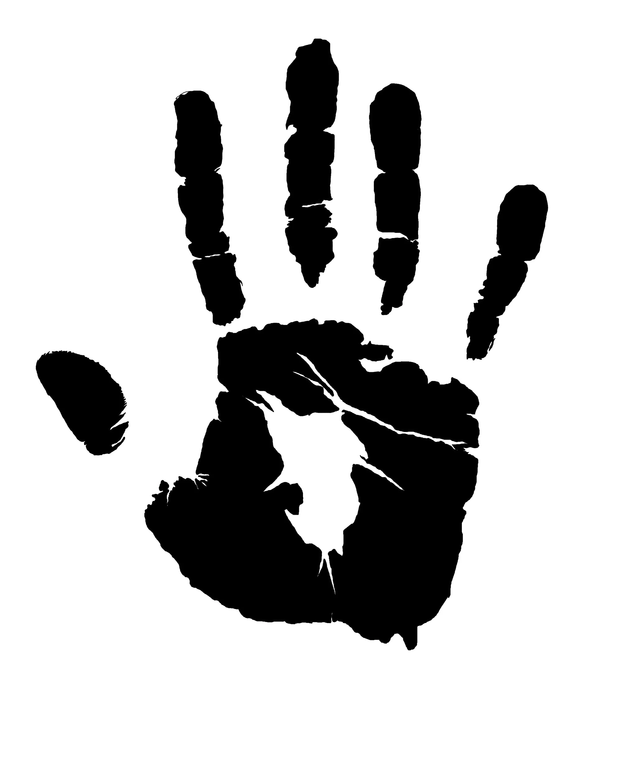 Handprint Memorial Urn Sign